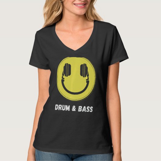 Drum en Bass EDM Music DNB T-shirt (Voorkant)