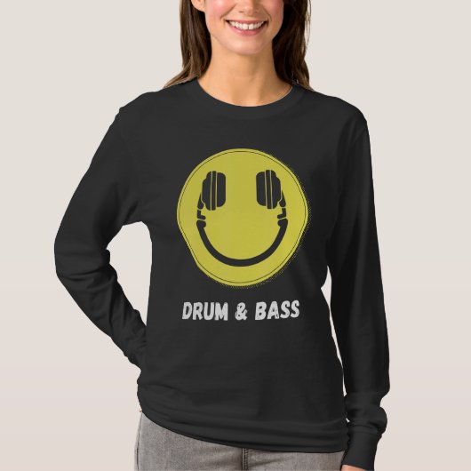 Drum en Bass EDM Music DNB T-shirt (Voorkant)