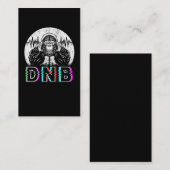 Drum en Bass Electronic Gorilla Vaporwave Music Visitekaartje (Voorkant / Achterkant)