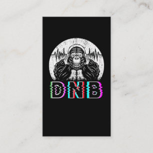 Drum en Bass Electronic Gorilla Vaporwave Music Visitekaartje