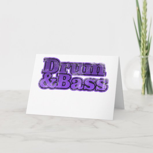 Drum en Bass Paarse Kaart (Voorkant)