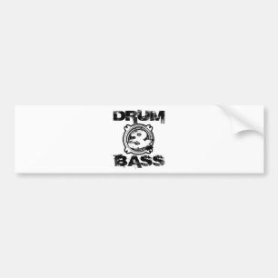 Drum en Bass Subwoofer Bumpersticker