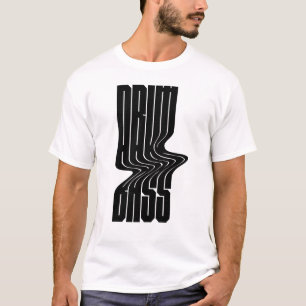drum en bass vet logo-ontwerp t-shirt
