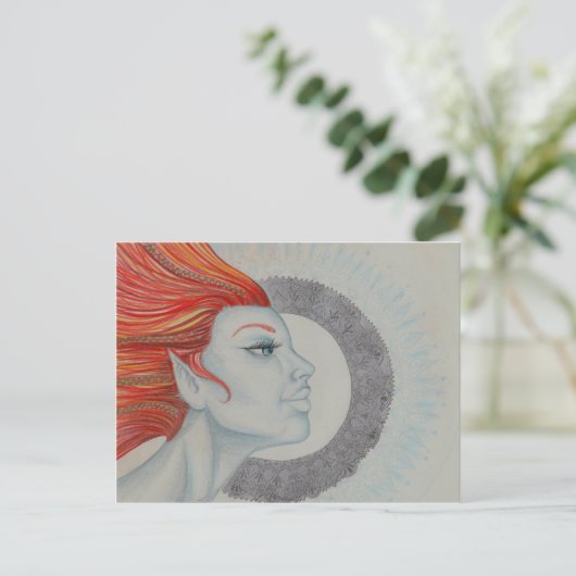 Drum Goddess Briefkaart (Staand voorkant)