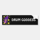 Drum Goddess Bumpersticker (Voorkant)