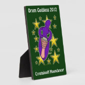 Drum Goddess Plaque Fotoplaat (Zijkant)