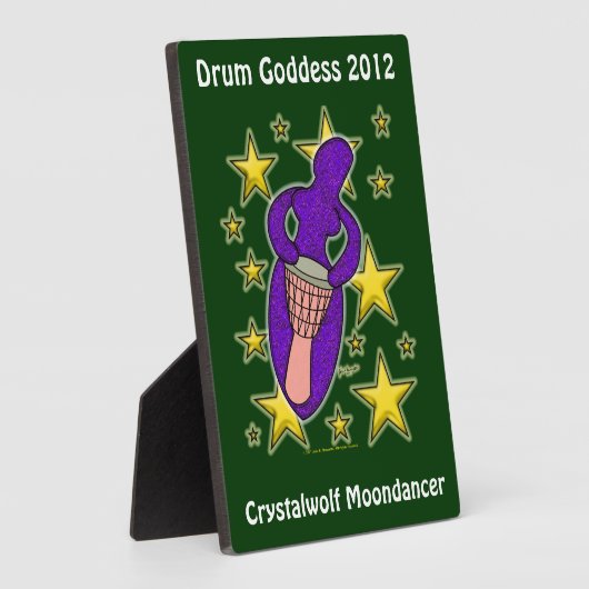 Drum Goddess Plaque Fotoplaat (Zijkant)