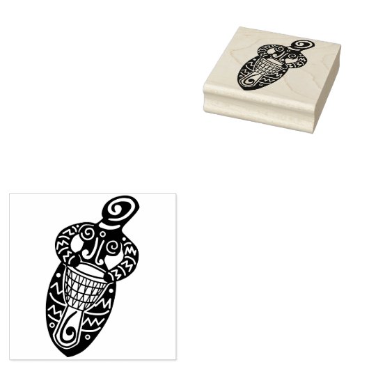 Drum Goddess v.2 Rubberstempel (Gestempeld)