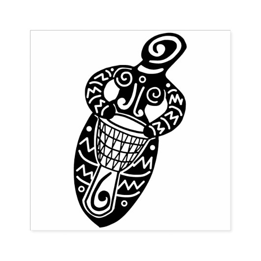 Drum Goddess v.2 Rubberstempel (Afrduk)