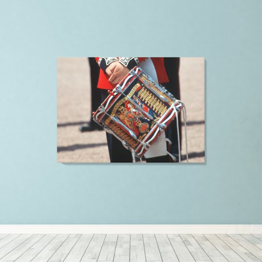 Drum Grenadier Guards - Londen Canvas Afdruk (Insitu (Houten vloer))