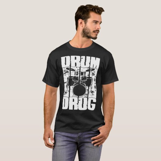 Drum is mijn tapedrium ingesteld voor perksioniste t-shirt (Voorkant volledig)