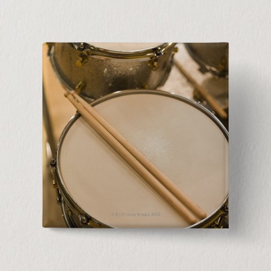 Drum Kit 3 Vierkante Button 5,1 Cm (Voorkant)