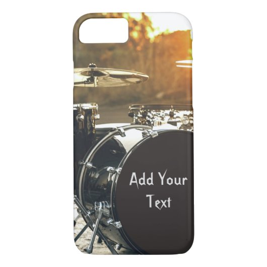 Drum Kit Drummer Rock personaliseren Aanpassen Case-Mate iPhone Case (Achterkant)