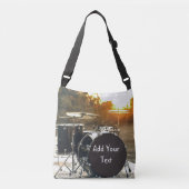 Drum Kit Drummer Rock personaliseren Aanpassen Crossbody Tas (Voorkant)