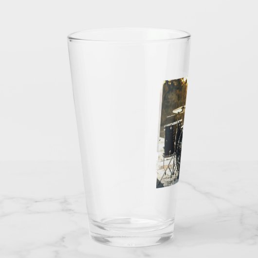 Drum Kit Drummer Rock personaliseren Aanpassen Glas (Rechts)