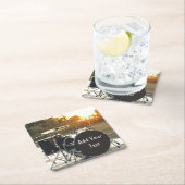 Drum Kit Drummer Rock personaliseren Aanpassen Kartonnen Onderzetters (Insitu)