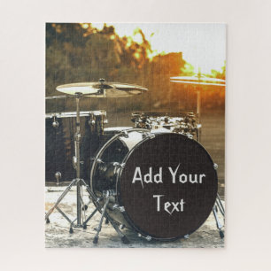 Drum Kit Drummer Rock personaliseren Aanpassen Legpuzzel