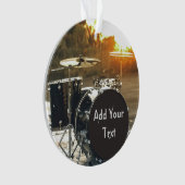 Drum Kit Drummer Rock personaliseren Aanpassen Ornament (voorkant)