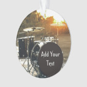 Drum Kit Drummer Rock personaliseren Aanpassen Ornament (voorkant)