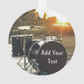 Drum Kit Drummer Rock personaliseren Aanpassen Ornament (voorkant)