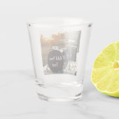 Drum Kit Drummer Rock personaliseren Aanpassen Shot Glas (Achterkant)