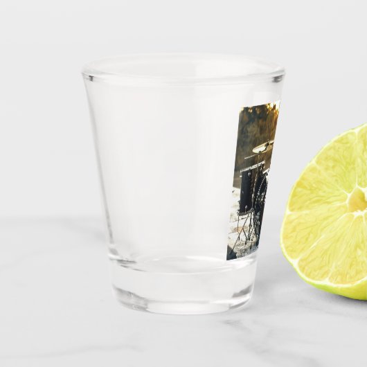 Drum Kit Drummer Rock personaliseren Aanpassen Shot Glas (Links)
