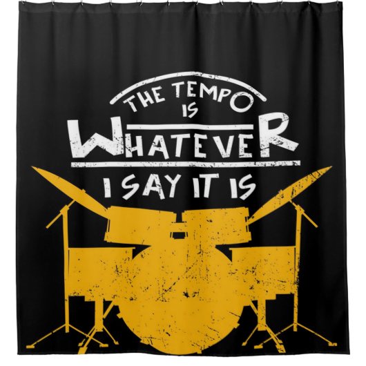 Drum Kit Drummer S | Cute Blanket Douchegordijn (Voorkant)