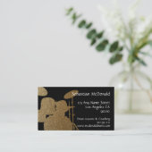 Drum Kit Drumming Visitekaartje voor drummer (Staand voorkant)