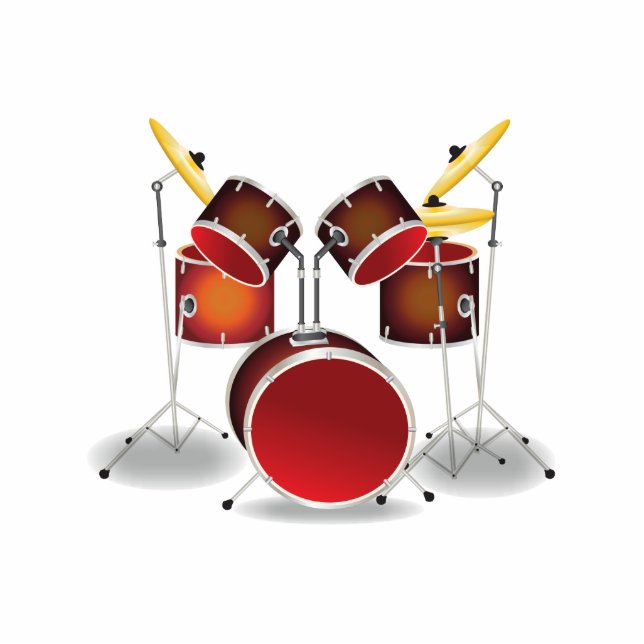 Drum Kit Fotobeeldje Magneet (Voorkant)