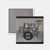 Drum Kit Magnet (Voorkant / Achterkant)