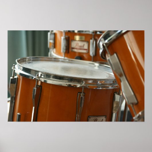 Drum Kit Music Percussion Poster (Voorkant)
