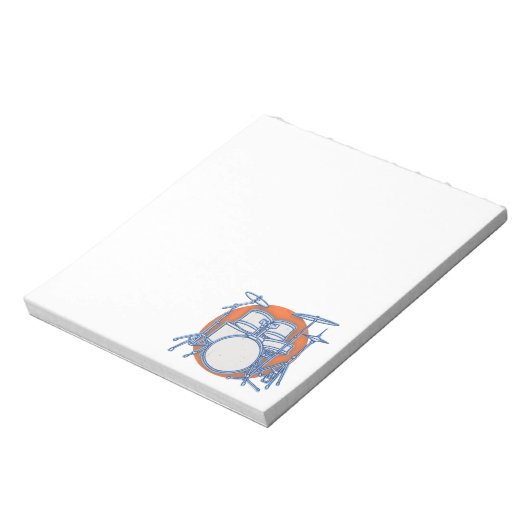 Drum Kit Offset Notitieblok (Linkerzijde)