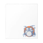 Drum Kit Offset Notitieblok (Voorkant)