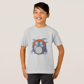 Drum Kit Offset T-shirt (Voorkant volledig)