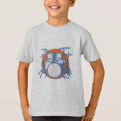 Drum Kit Offset T-shirt (Voorkant)