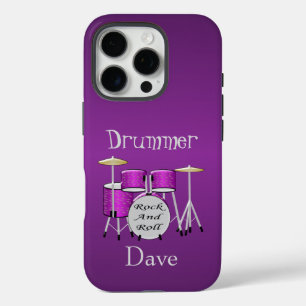 Drum Kit-ontwerp op maat iPhone 16 Pro Hoesje