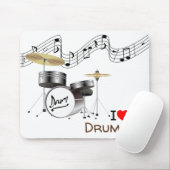 DRUM KIT op een Muismat - Ik hoor muziek (Met muis)