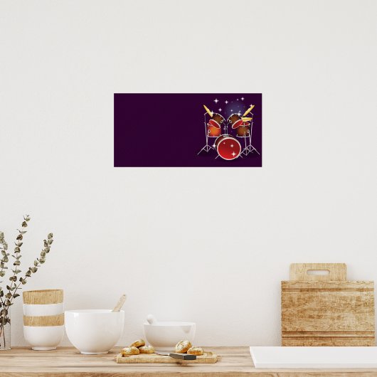 Drum Kit Poster (Keuken)