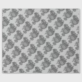 Drum kit rock band grunge cadeaupapier (Vlak)