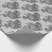 Drum kit rock band grunge cadeaupapier (Hoek)