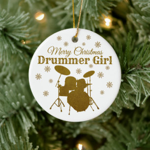Drum Kit Rock & Roll Music Keramisch Ornament