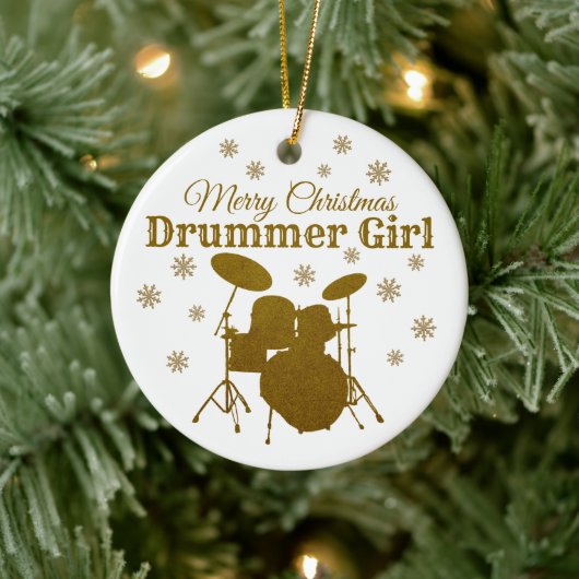 Drum Kit Rock & Roll Music Keramisch Ornament (Boom)