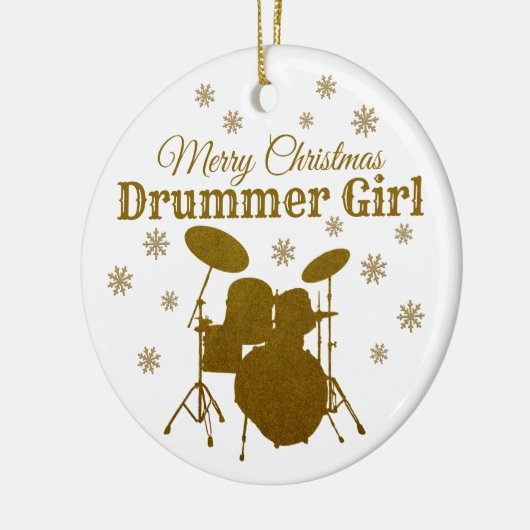 Drum Kit Rock & Roll Music Keramisch Ornament (Links)