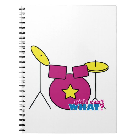 Drum Kit - Roze Notitieboek (Voorkant)