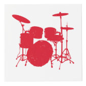 Drum Kit Silhouette Kubus (Voorkant)