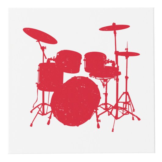 Drum Kit Silhouette Kubus (Voorkant)