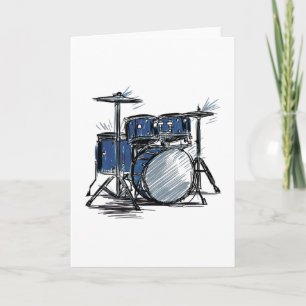 Drum Kit Sketch Music Kaart