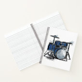 Drum Kit Sketch Music Notitieboek (Binnen)