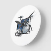 Drum Kit Sketch Music Ronde Klok (Hoek)