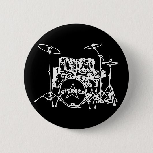 Drum Kit Special Ronde Button 5,7 Cm (Voorkant)
